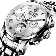 Hommes Montre Mode Hommes D&#39;affaires Automatique Mécanique Chronographe Montre-Bracelet Shen Zhen Usine Fournisseur Horloge À Main Logo Personnalisé